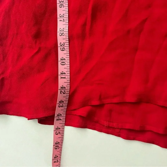 Reformation Cassandra Dress Cherry Red - Picture 9 of 9